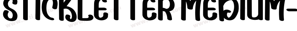 StickLetter Medium字体转换